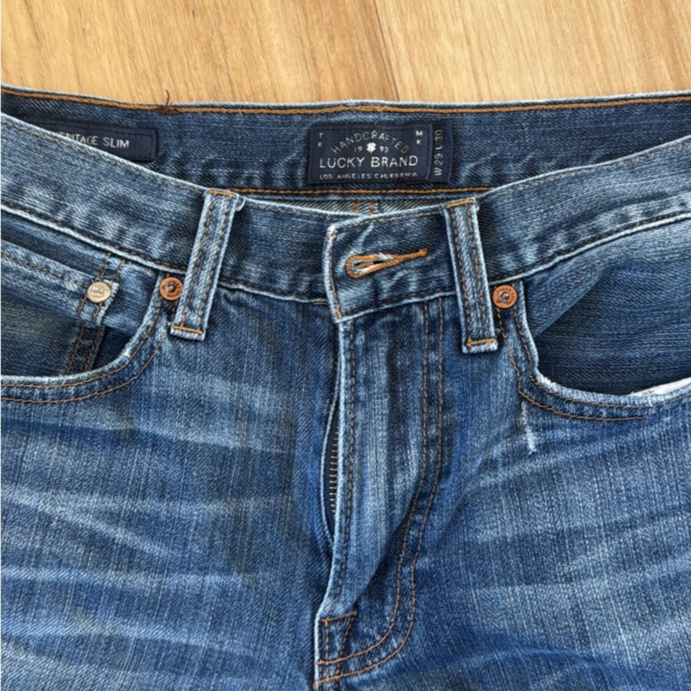 Lucky Brand Heritage Slim Blue Jeans - Picture 2 of 8